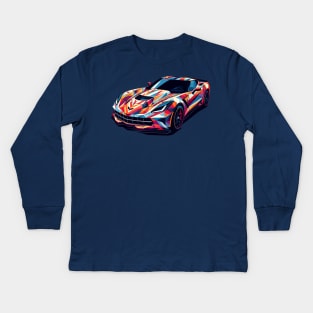 Chevy Corvette Kids Long Sleeve T-Shirt